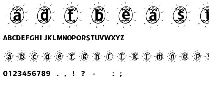 ADFBEasterEgg font