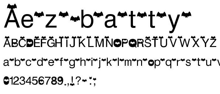 AEZ batty font