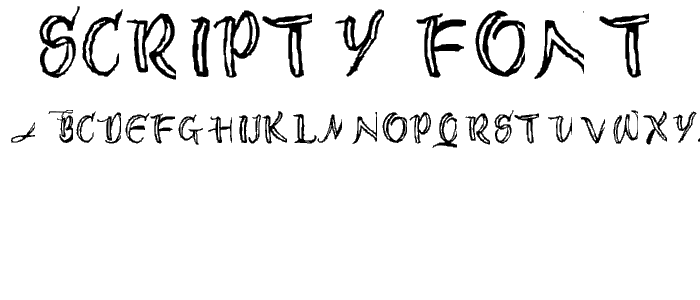 AEZ scripty font