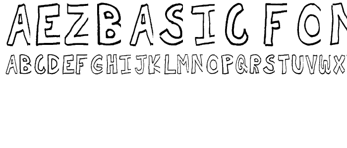 AEZbasic font police