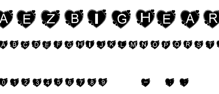 AEZbighearts font