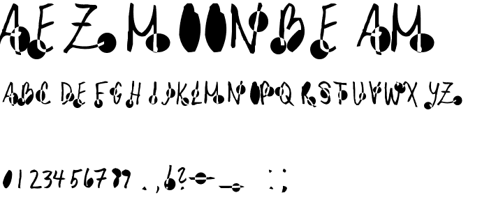 AEZmoonbeam font