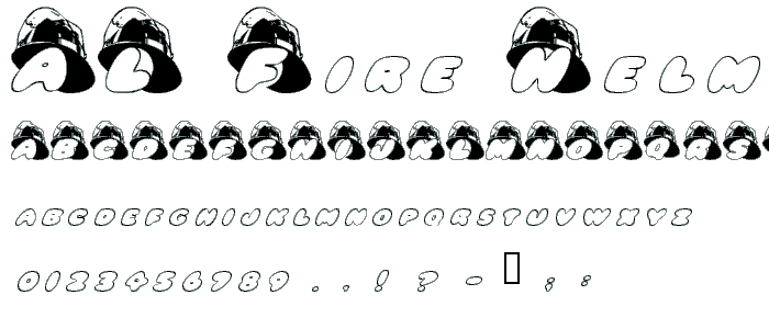 AL Fire Helmet font