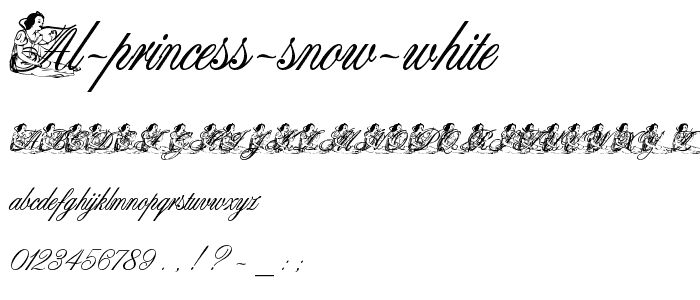 AL Princess Snow White font