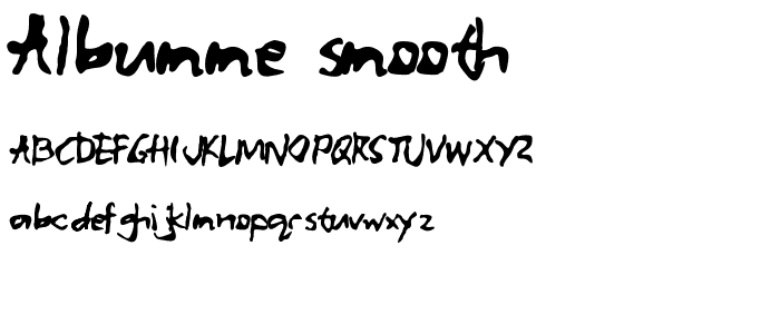 ALBUMME SMOOTH font