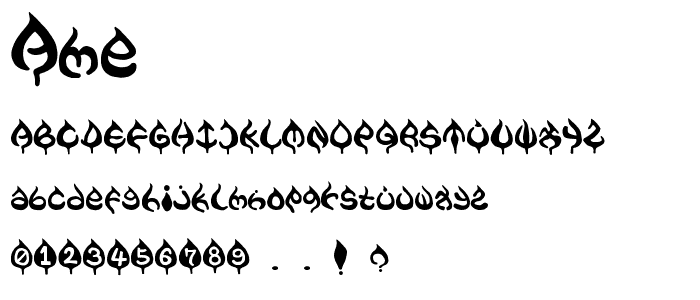 AME- font