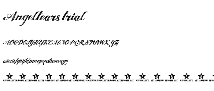 ANGELTEARS-trial font