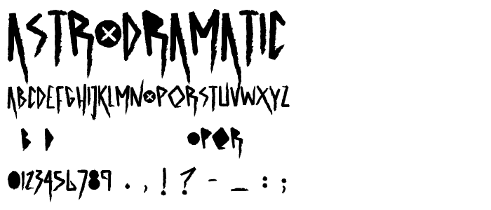 ASTRODRAMATIC font