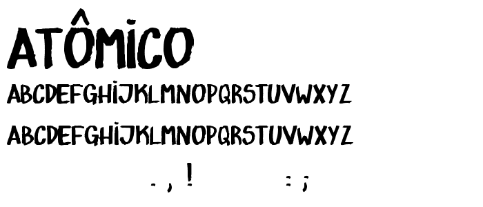 ATÔMICO font