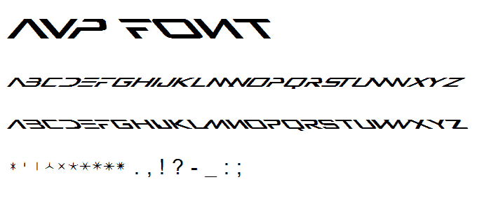 AVP font