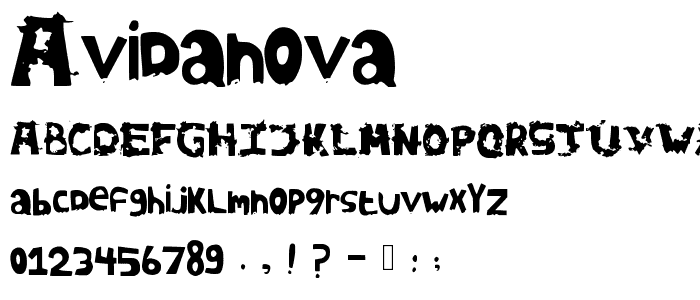 AVidaNova font