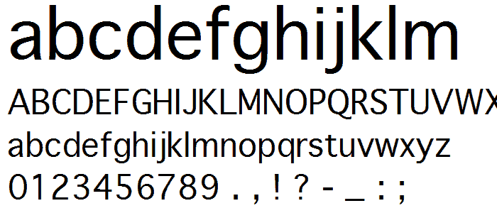 AaIrcChat Normal font