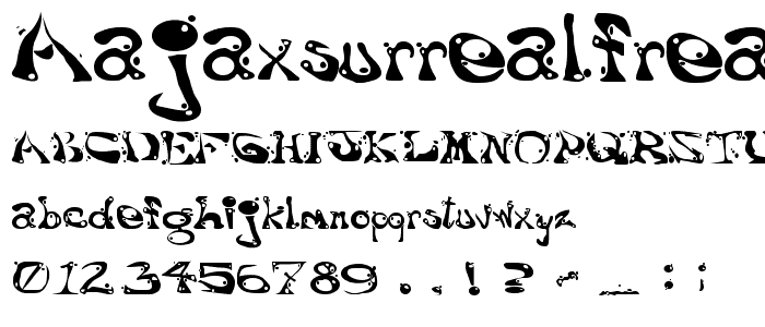 AajaxSurrealFreak font