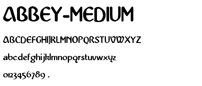 Abbey-Medium font