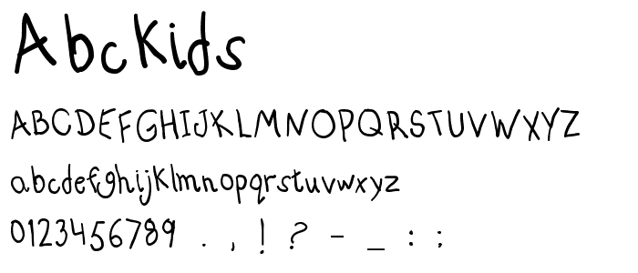 AbcKids font