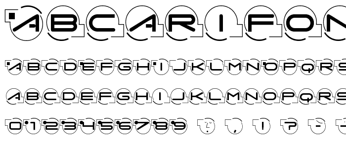 AbcariFond font