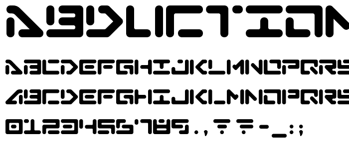 Abduction font