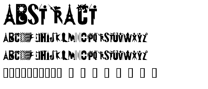 Abstract font