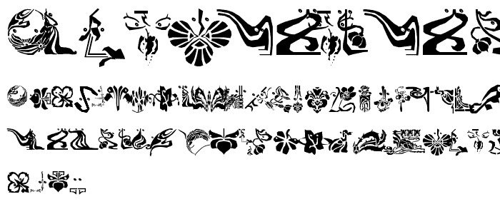AbstractFaces font
