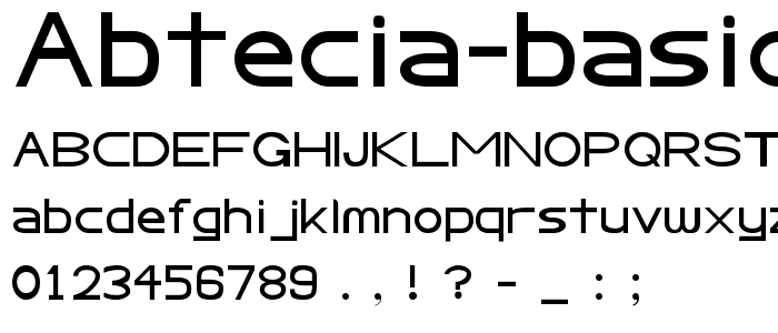 Abtecia Basic Sans Serif Font font