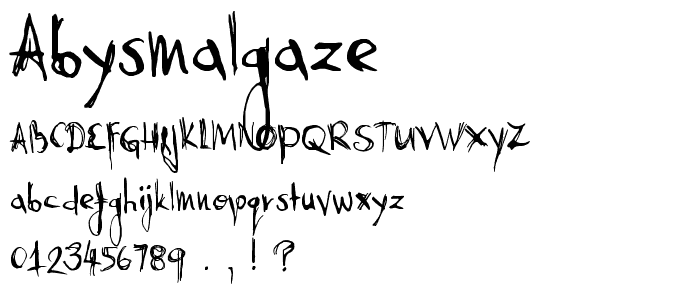 AbysmalGaze font