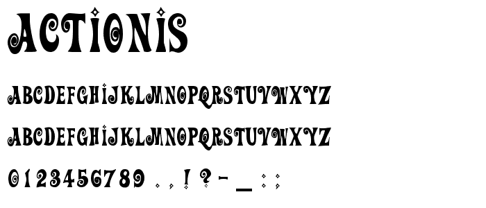ActionIs font