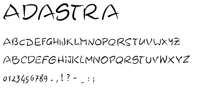 AdAstra font