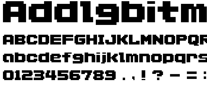 AddLGBitmap09 font