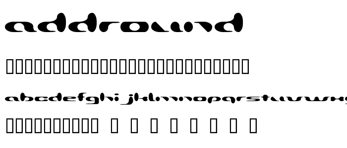 Addround font