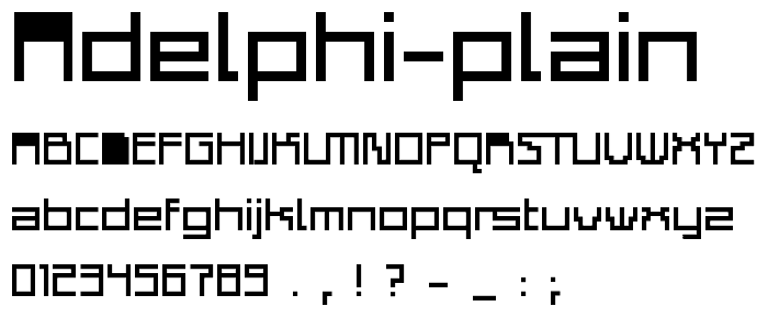 Adelphi Plain font