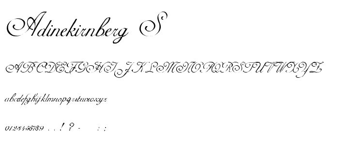 AdineKirnberg-S font
