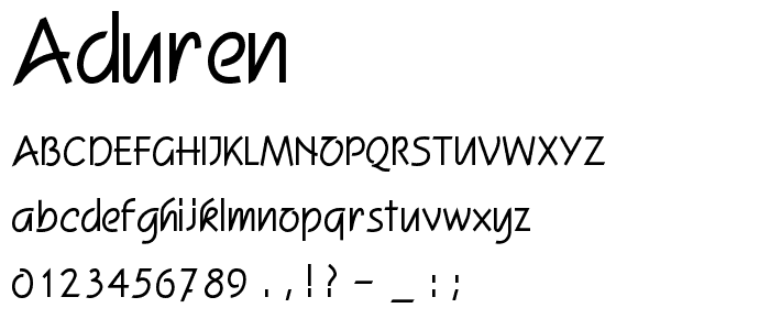 Aduren font