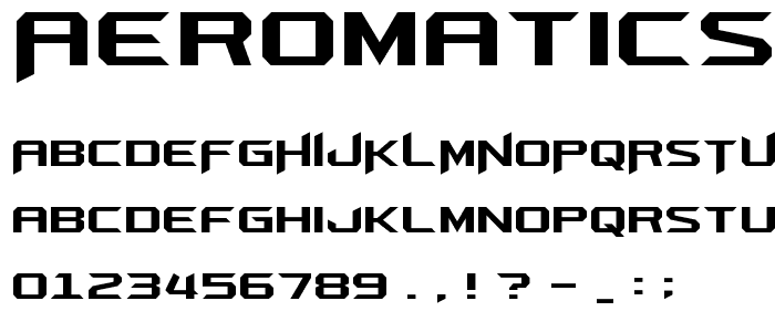 Aeromatics NC font