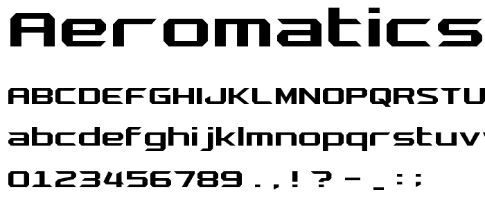 Aeromatics Small Caps NC font