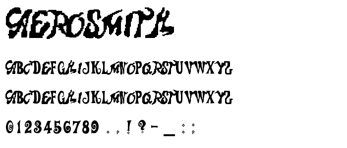 Aerosmith font