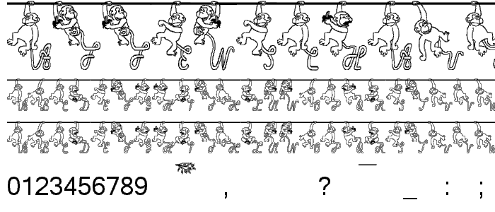 Affenschaukel font