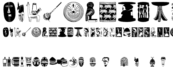 AfricanArtifacts font