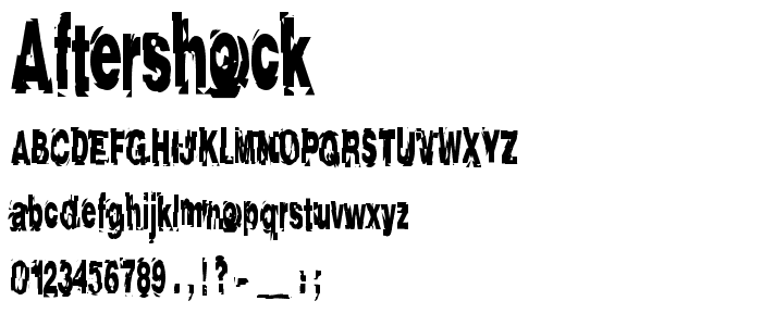AfterShock font