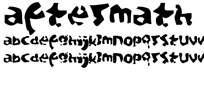 Aftermath font