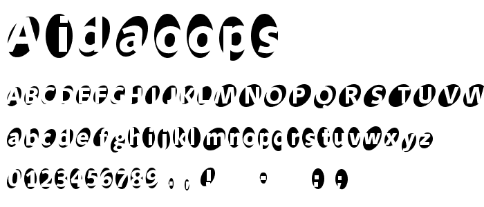 AidaOops font