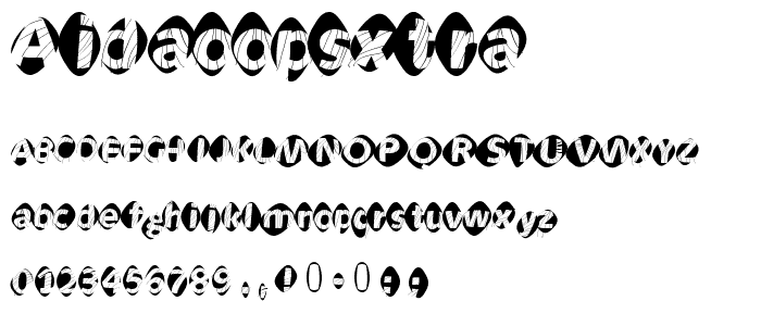 AidaOopsXtra font