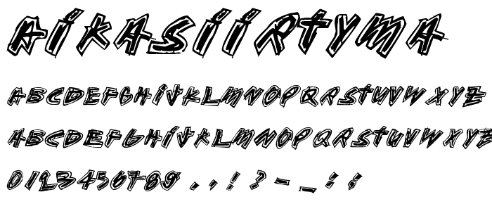 Aikasiirtyma font