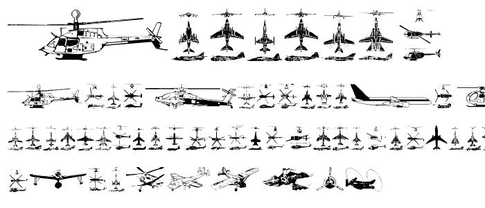 Aircraft font