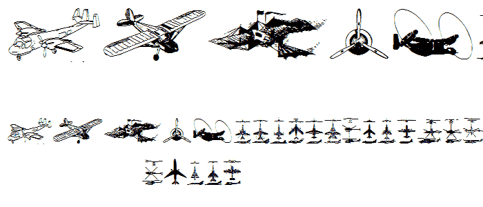 Aircraft2 font
