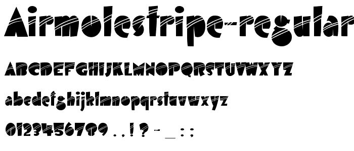 AirmoleStripe-Regular font