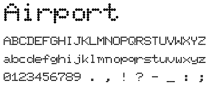 Airport font