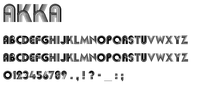 Akka font