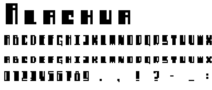 Alachua font