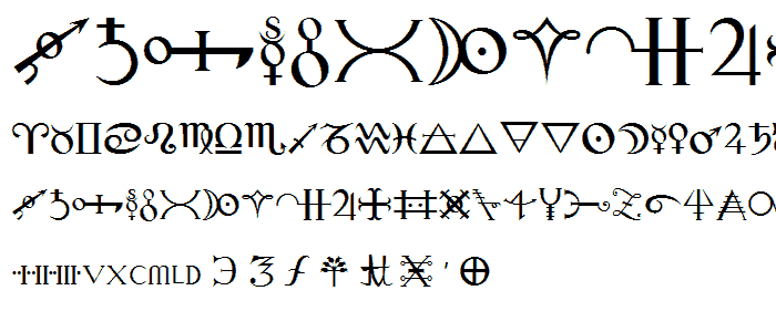 Alchemy font