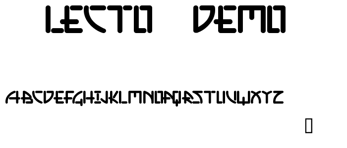 Alecto Demo font